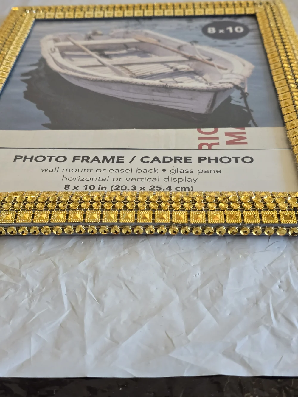 Gold Decorative 8x10 Photo Frame - Elegant Home Accent New Handmade